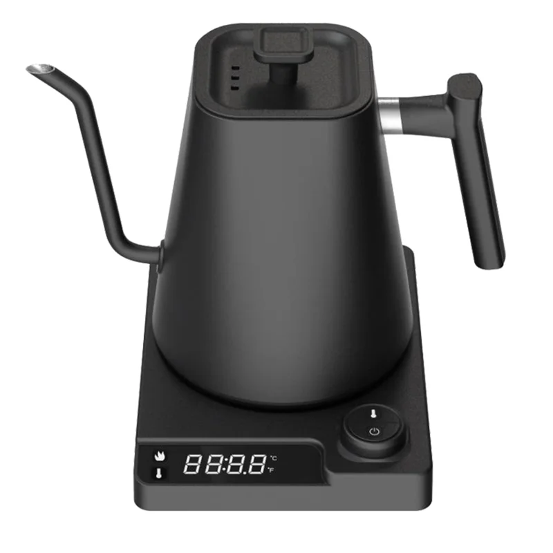 kf-Sc2ad23166eb04219843640923893af30d 110V/220V Electric Kettle 1.0L Gooseneck Hand Brew Coffee Pot 1200W Rapid Heating Temperature Control Pot Stainless Steel Liner - Image 1