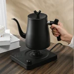 1000ml Gooseneck Electric Kettle 304 Stainless Steel Coffee Pot Smart Temperature Controlled Kettle LED Display for Coffee Tea - Image 3