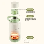 1000ML Electric Kettle Portable Heating Cup Multifunction Boiled Water Pot Outdoors Teapot 4 gear Temperature Adjustable Kettles