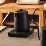 Electric Gooseneck Kettle with 5 Temperature Control Presets 1000W 800ml Pour Over Kettle for Coffee Tea Hot Water Boiler