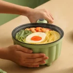 2.0L Electric Cooking Pot Multifunctional 600W Portable Long Handle Hot Pot Noodle Cooker for Dormitory Travel Home - Image 5