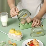 2 Eggs Boiler Steamer Egg Cooker Multifunctional Breakfast Machine Automatic Power Off Omelette Cooking Tools Kitchen Utensil - Image 4