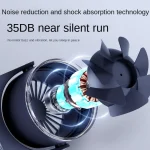 Mini Desktop Fan Portable Air Fan USB Rechargeable Digital Desktop Fan Air Cooler Table Fans for Room Portable Wall-mounted Fan - Image 4