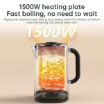 1.7L Electric Kettle Large Capacity Thermostatic Kettle Automatic Heat Preservation Teapot 304 Stainless Steel Liner Health Pot - Image 4