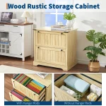 2 Drawer Farmhouse File Cabinet with Hanging File Folders for A4/Letter/Legal Size Documents,30" Wood Lateral Filing Cabinet for Home Office,Large File Storage Printer Stand Wood - Image 5