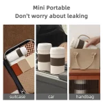350ml Mini Electric Kettle Portable Travel Teapot 3 Temperature Adjustment Pot 304 Stainless Steel Thermal Pot Boiling Water Cup - Image 5