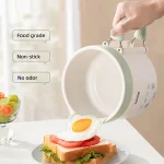 1.6L Electric Cooking Pot Folding Handle Portable Rice Cooker Travel Pot Multifunction Dormitory Hotpot Electric Frying Pan 220V - Image 3