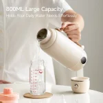 800ml Portable Electric Kettle Travel Boil Water Cup Thermo Pot Smart Teapot Temperature Adjustment Kettle With LED Display - Image 2