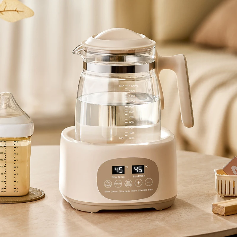 kf-Sefcf31ac02c94ec7b0eedf2b3d121cdaa 1300ml Electric Kettle Baby Constant Temperature Milk Regulator Multifunctional Electric Kettle 72h Thermostatic Kettle EU 220V - Image 1