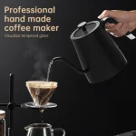 27oz Gooseneck Electric Kettle 92℃ Temperature Auto Shut Off Digital Display Touchscreen 304 Stainless Steel - Image 3