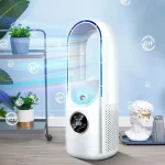 Portable USB Air Cooler Leafless Electric Desktop Fan 6 Speed Silent Timer Air Conditioner Cooling Humidifier Conditioning Fan - Image 6