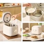 2.5L Smart Rice Cooker 8-Intelligent Programme 400W Multicooker Low Sugar Rice Cooker 24H Timer Keep-Warm Electric Rice Cooker - Image 6