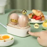 2 Eggs Boiler Steamer Egg Cooker Multifunctional Breakfast Machine Automatic Power Off Omelette Cooking Tools Kitchen Utensil - Image 2