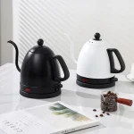 800ml Electric Kettle Gooseneck Hand Brew Coffee Pot Teapot 304 Stainless Steel Water Jug Slender Mouth Hand Brewing Pot 1000W - Image 5