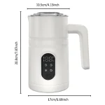 5-in-1 Electric Milk Frother & Steamer with Temp Display: Auto Warm/Cold Foam Maker for Coffee, Latte, Cappuccino, Hot Chocolate - Image 6